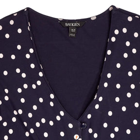 Baukjen Navy Polka Dot Dress
