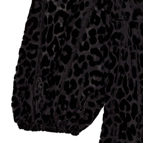 Strong Girls Club Black Leopard Print Midi Dress