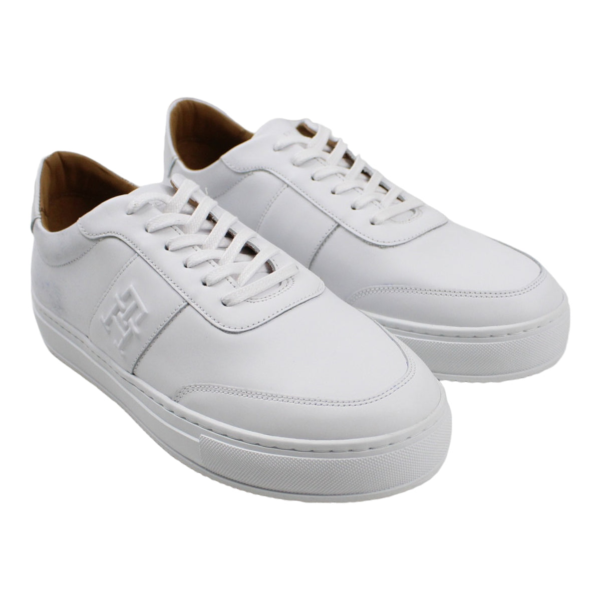 Tommy Hilfiger White Premium Leather Cupsole Shoe