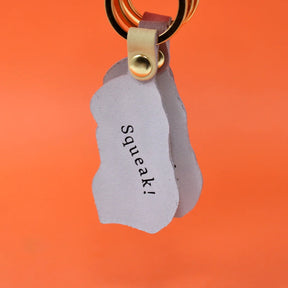 Guinea Pig Keyring - Orange & Pink