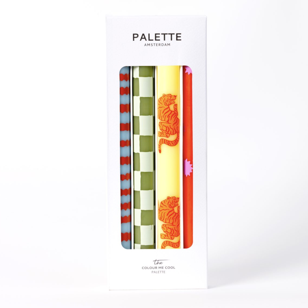 Design Dinner candles - Set of 4 - Colour Me Cool