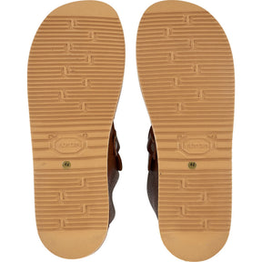 Fracap Brown Leather Slip-On Shoes