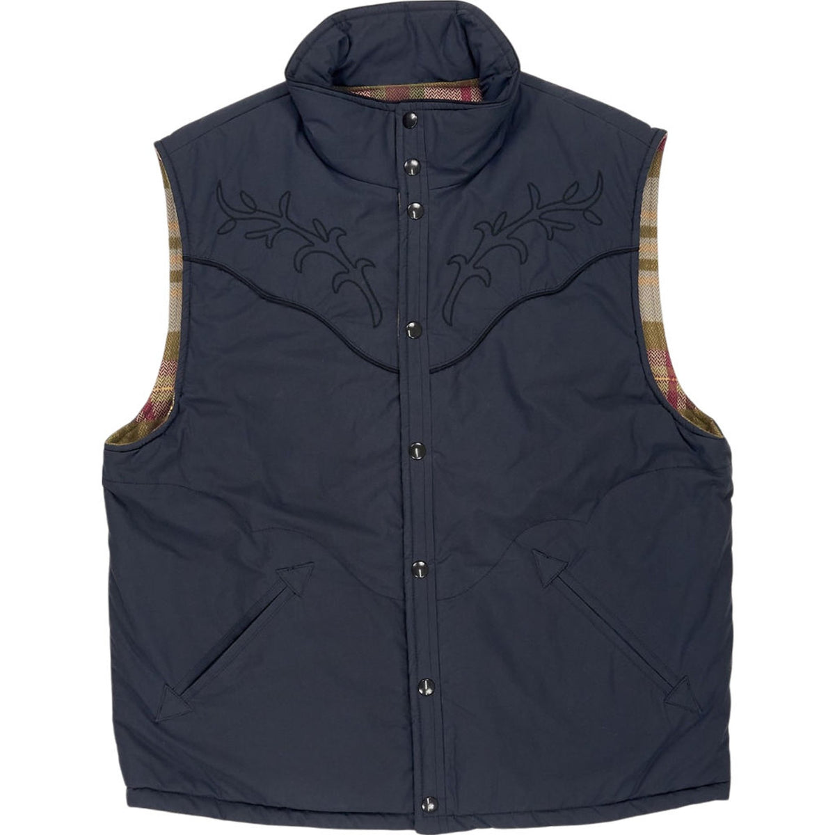 YMC Blue Black Reversible Gilet M