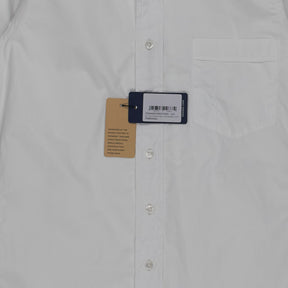 Drake's White Long Sleeve Shirt