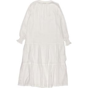 NRBY White Linen Midi Dress