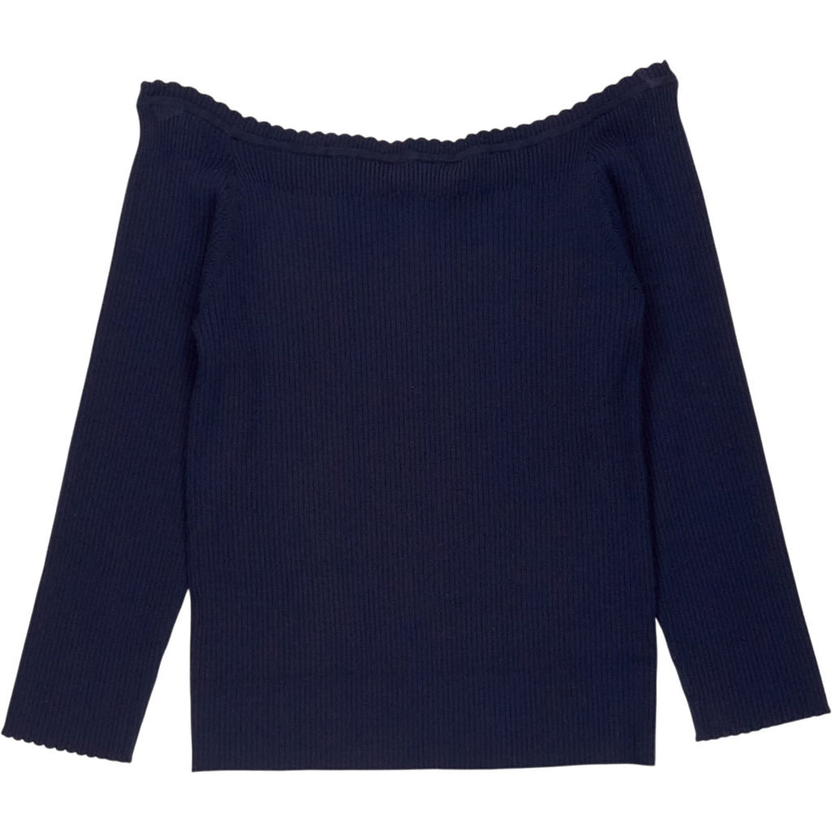 Hush Midnight Darcey Off Shoulder Knitted Top