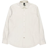 BOSS White Regular Fit Shirt Collar 16