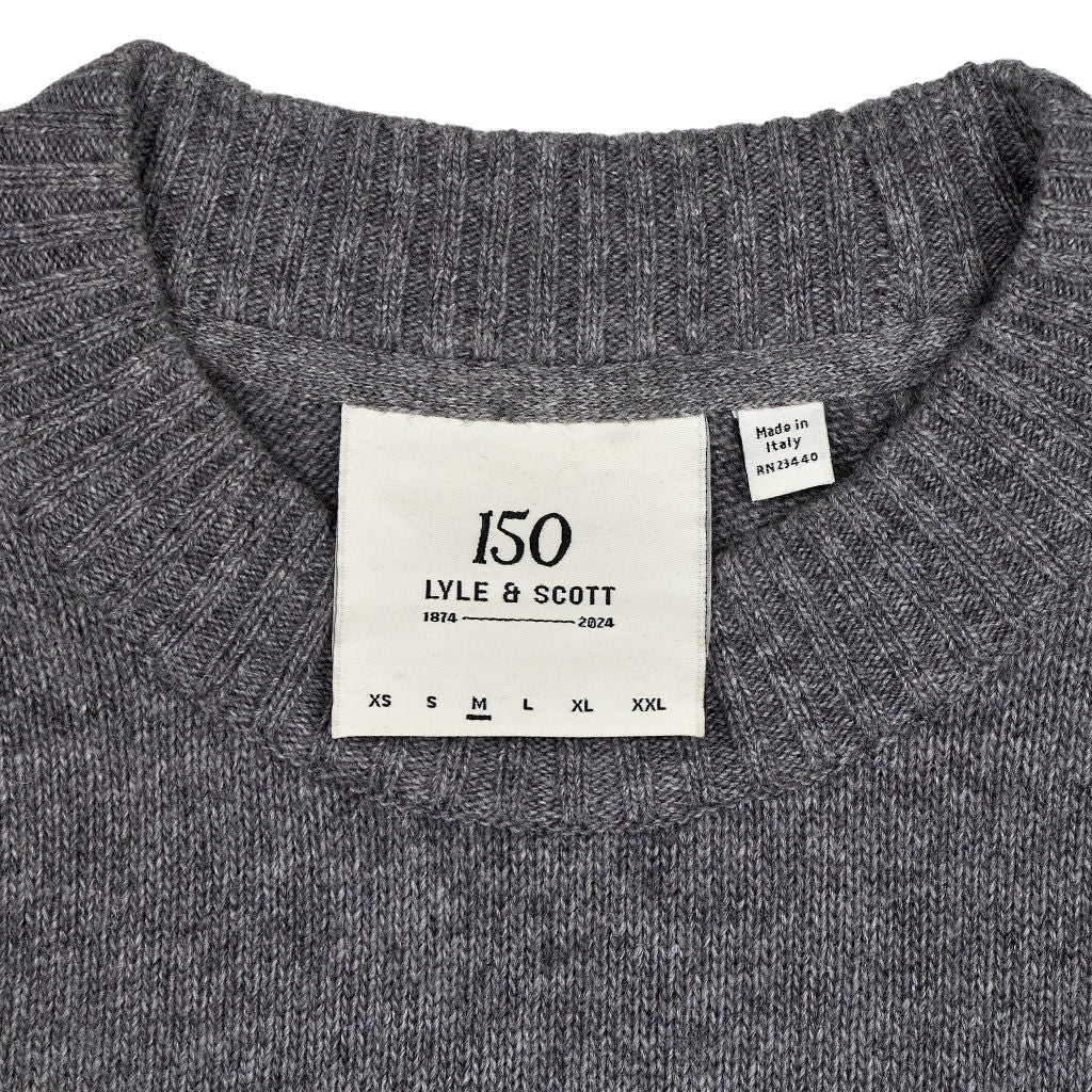 Lyle & Scott Grey Wool Jumper