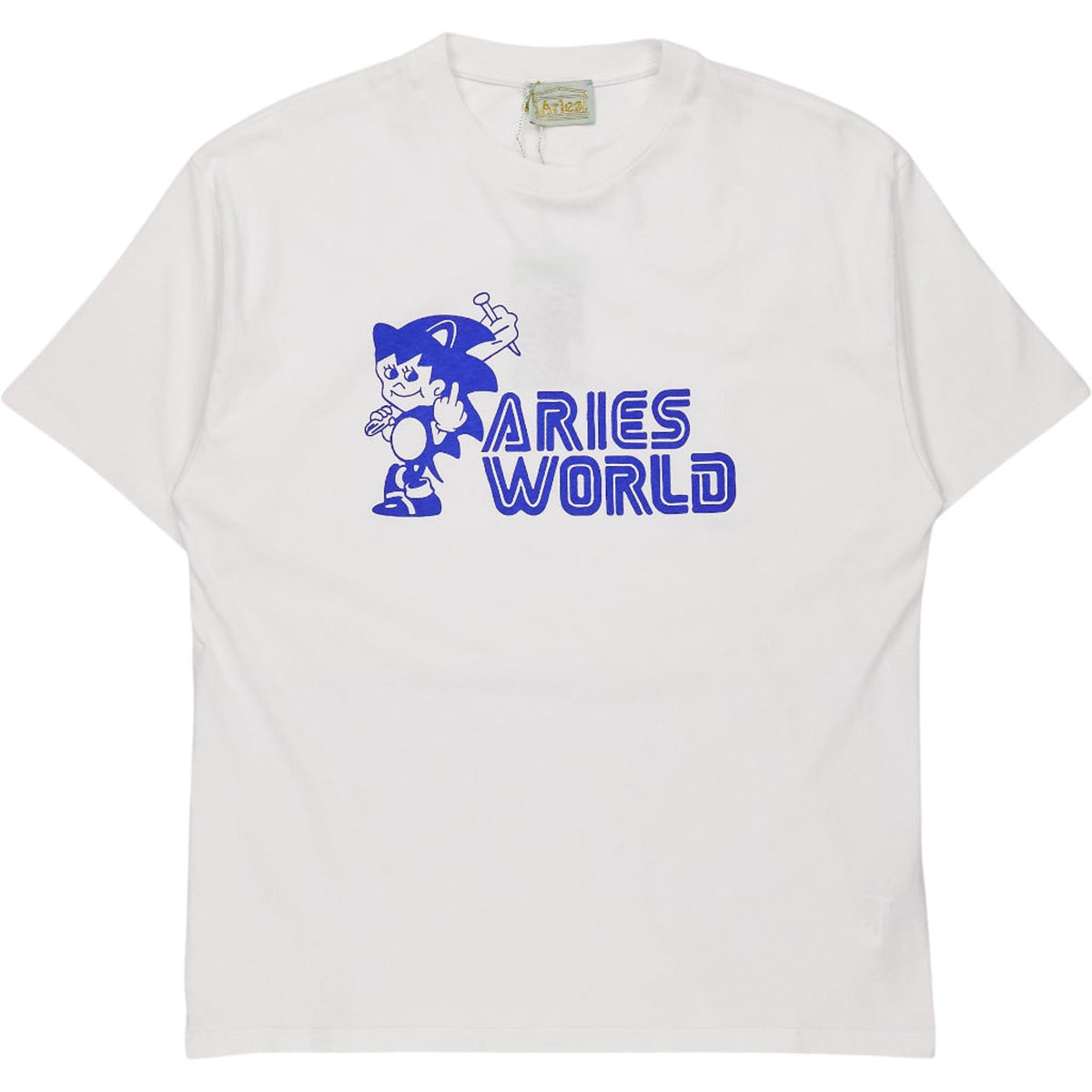 Aries White Sonic SS T-Shirt | Shop from Crisis Online