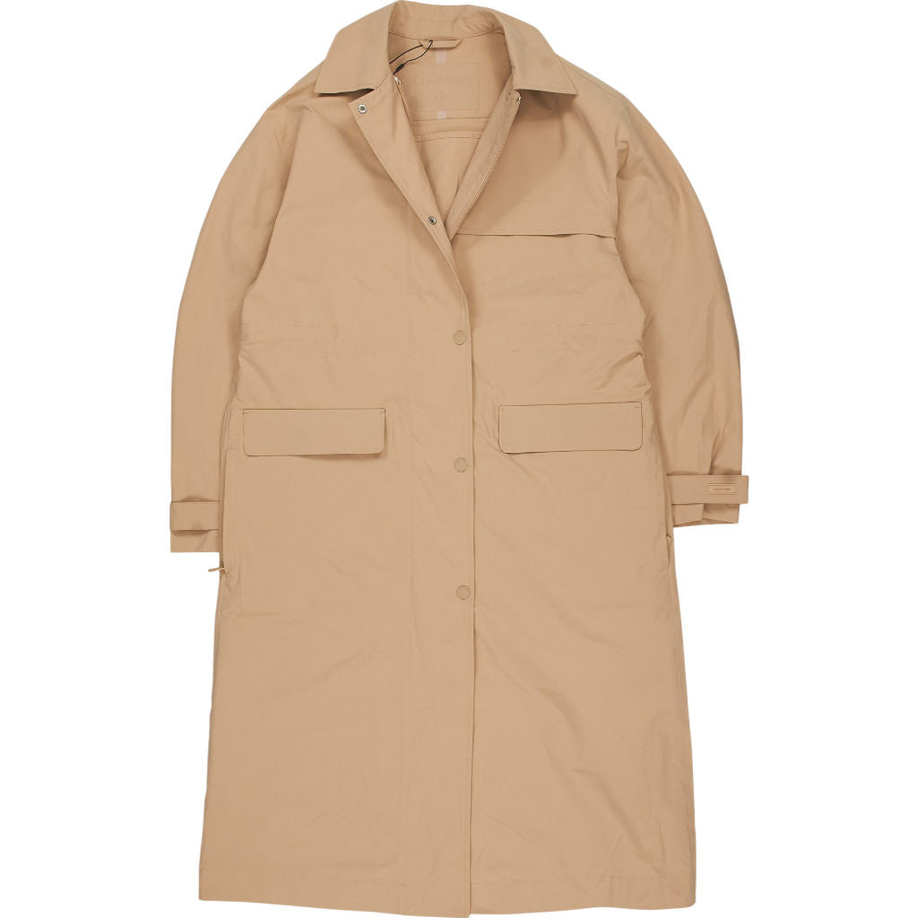Calvin Klein Beige Long Coat S