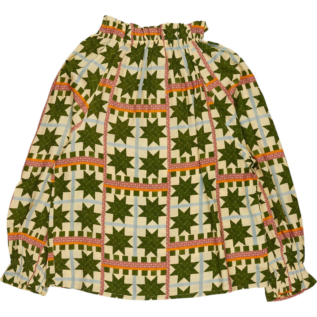 Bonte Olive Multi Margot Top