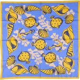 Anderson & Sheppard Blue Yellow Nautical Scarf