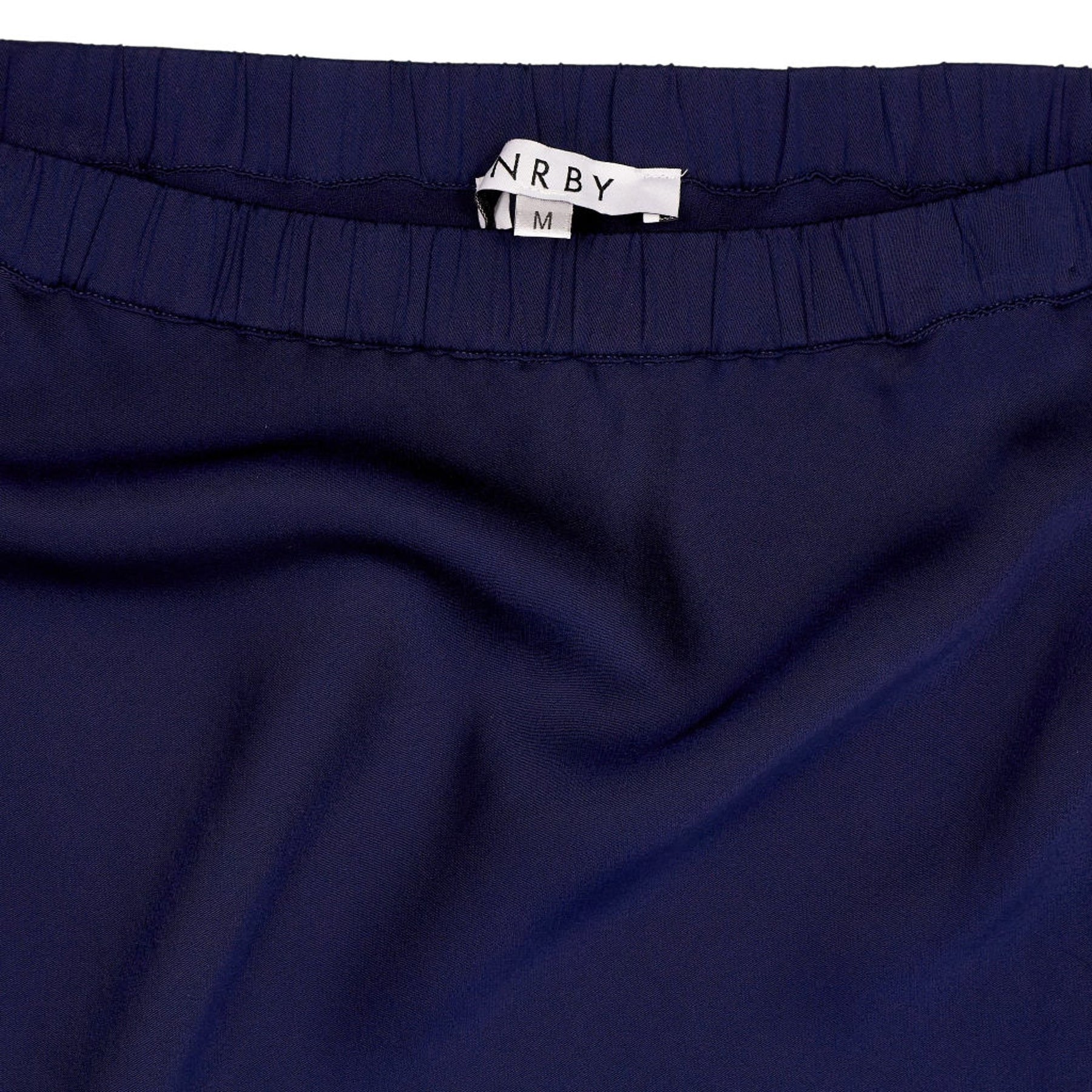 NRBY Blue Viscose Midi Skirt