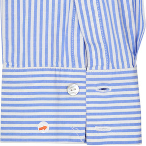 Seraphine Blue Striped Maternity Shirt
