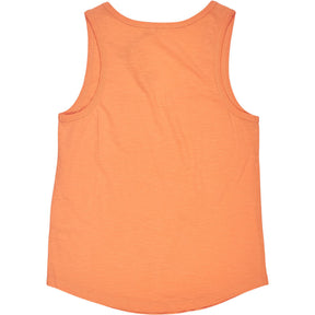 Hush Orange Cotton Slub Tank Top