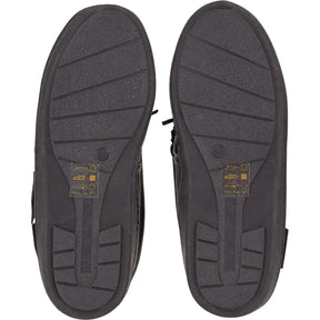 Hush Puppies Black Ace Leather Slippers