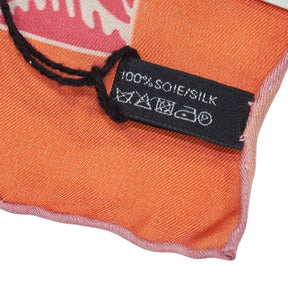 Mont Kiji Orange Miniwonder Silk Neck Scarf