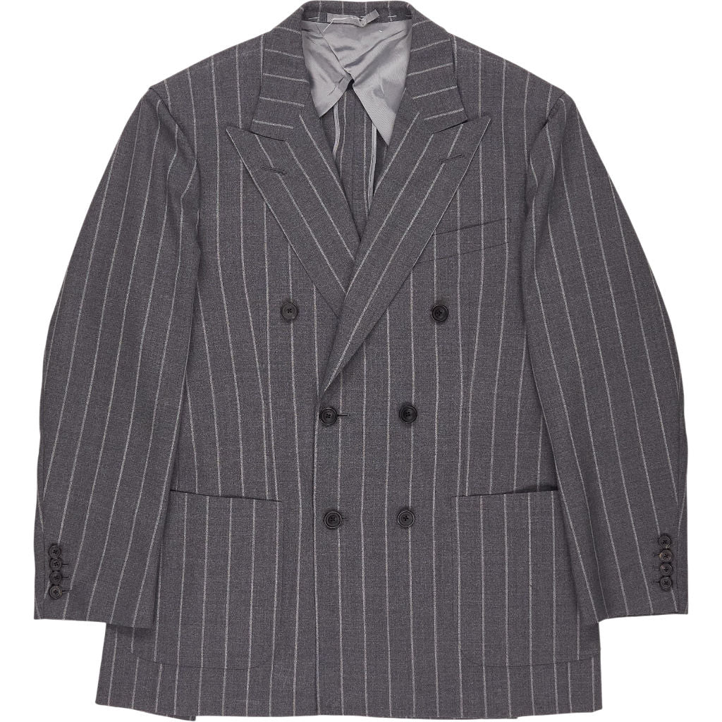 Thom Sweeney Grey Pinstripe Blazer
