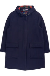 Gloverall Navy Wool Blend Duffle Coat