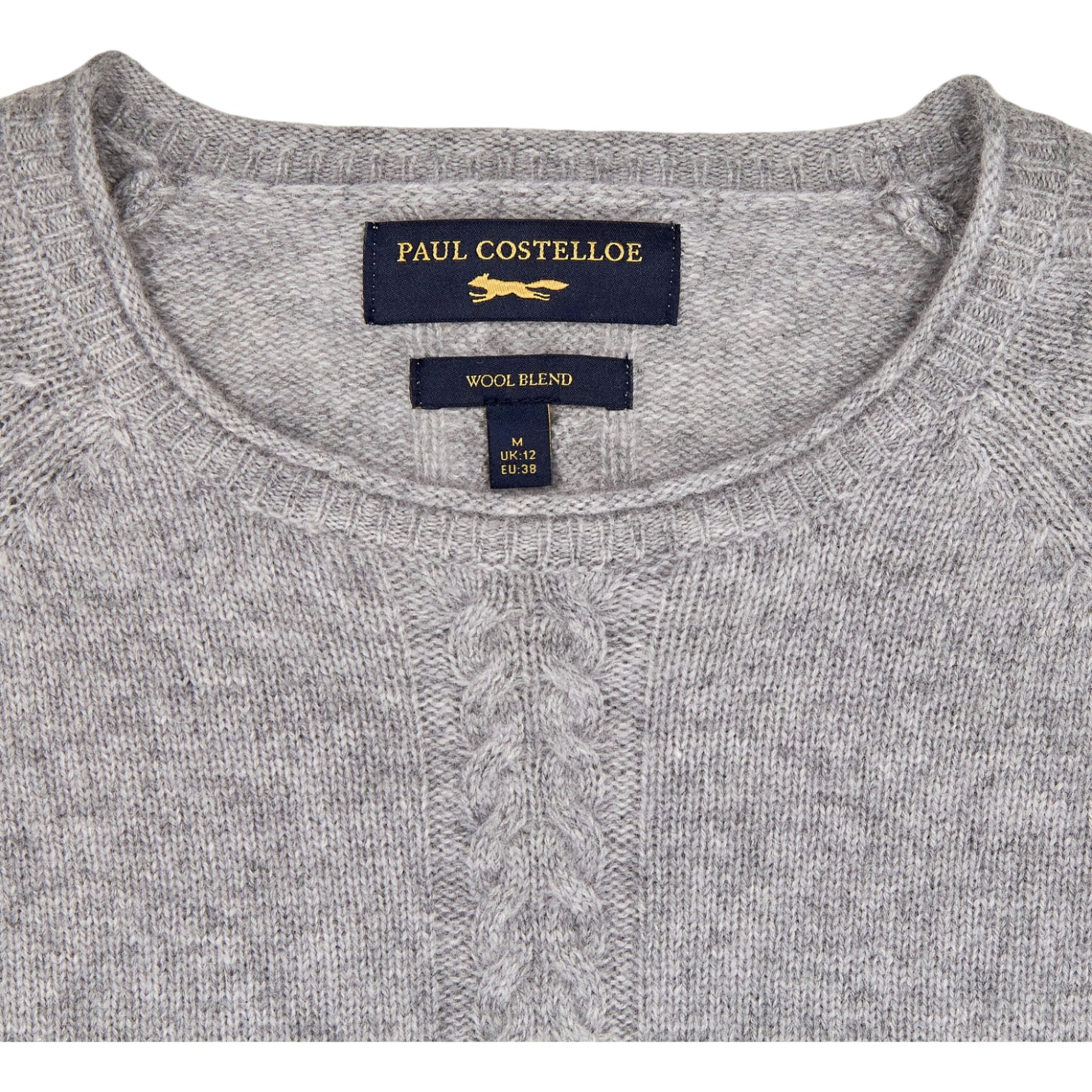 Paul Costelloe Grey Wool Blend Pullover Sweater Shop from Crisis