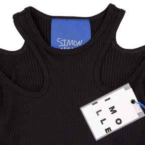 Simon Miller Black Ribbed Dress