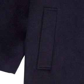 Vivere Navy Wool Blend Coat