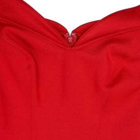 Guess Red Off-Shoulder Skater Dress
