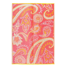 Boho Paisley Print Outdoor Rug