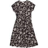 Hush Chocolate Palm Print Midaxi Dress