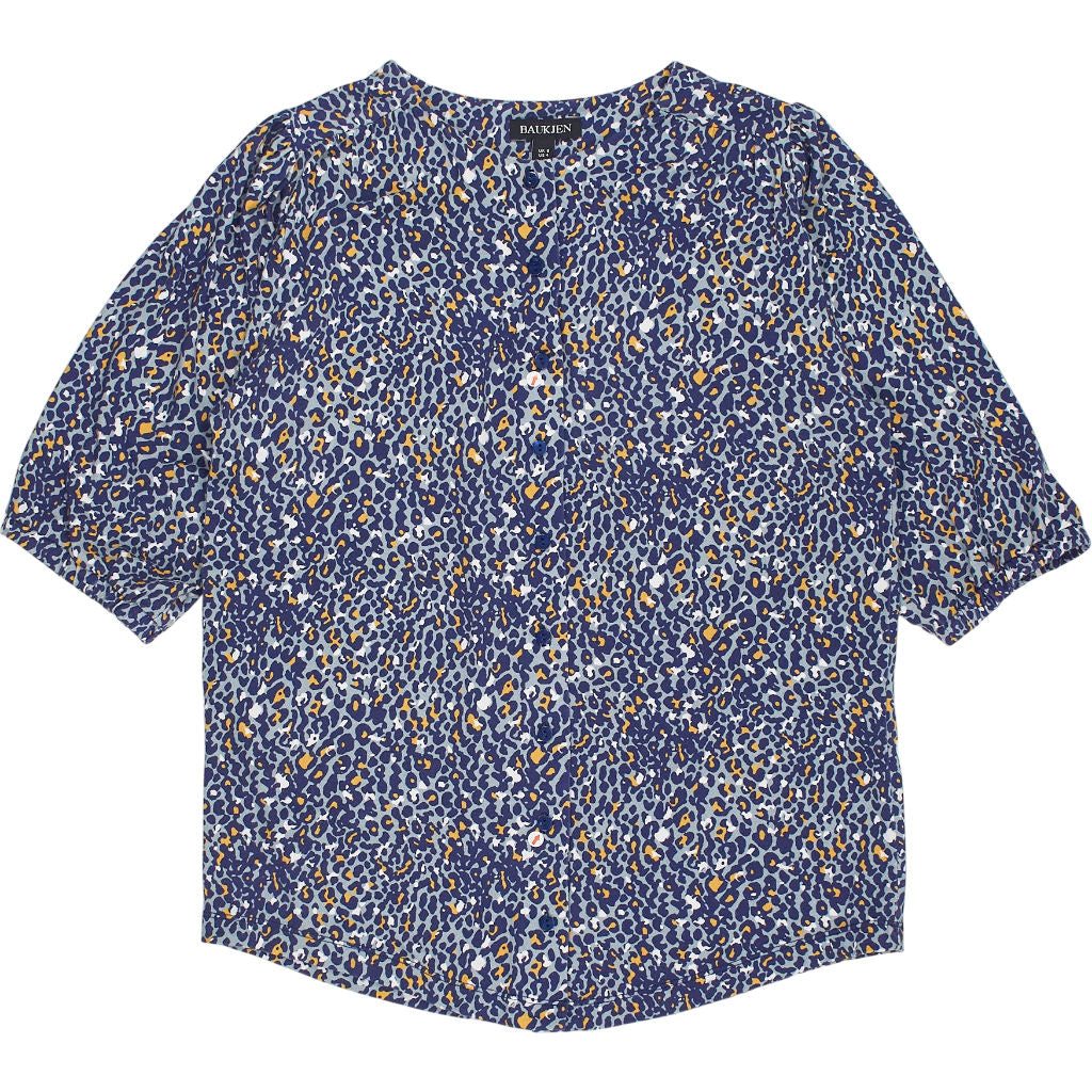 Baukjen Blue Patterned Blouse