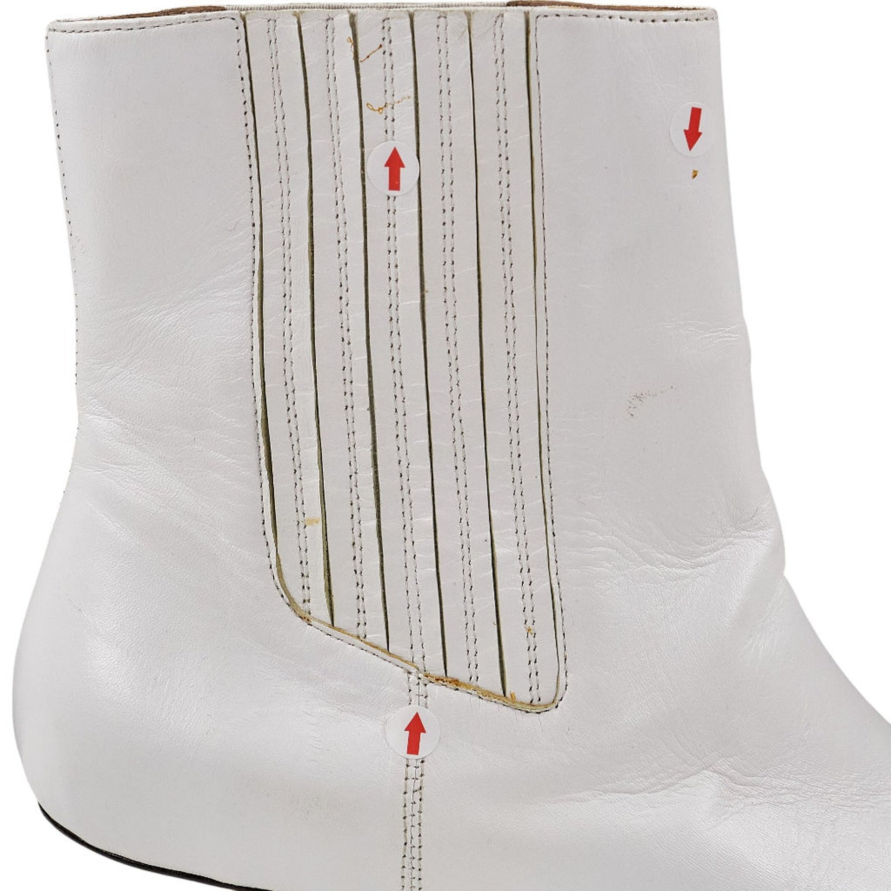 Mother of Pearl White Ankle Boots EU 40