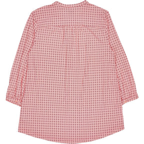 Lands' End Red Print Blouse