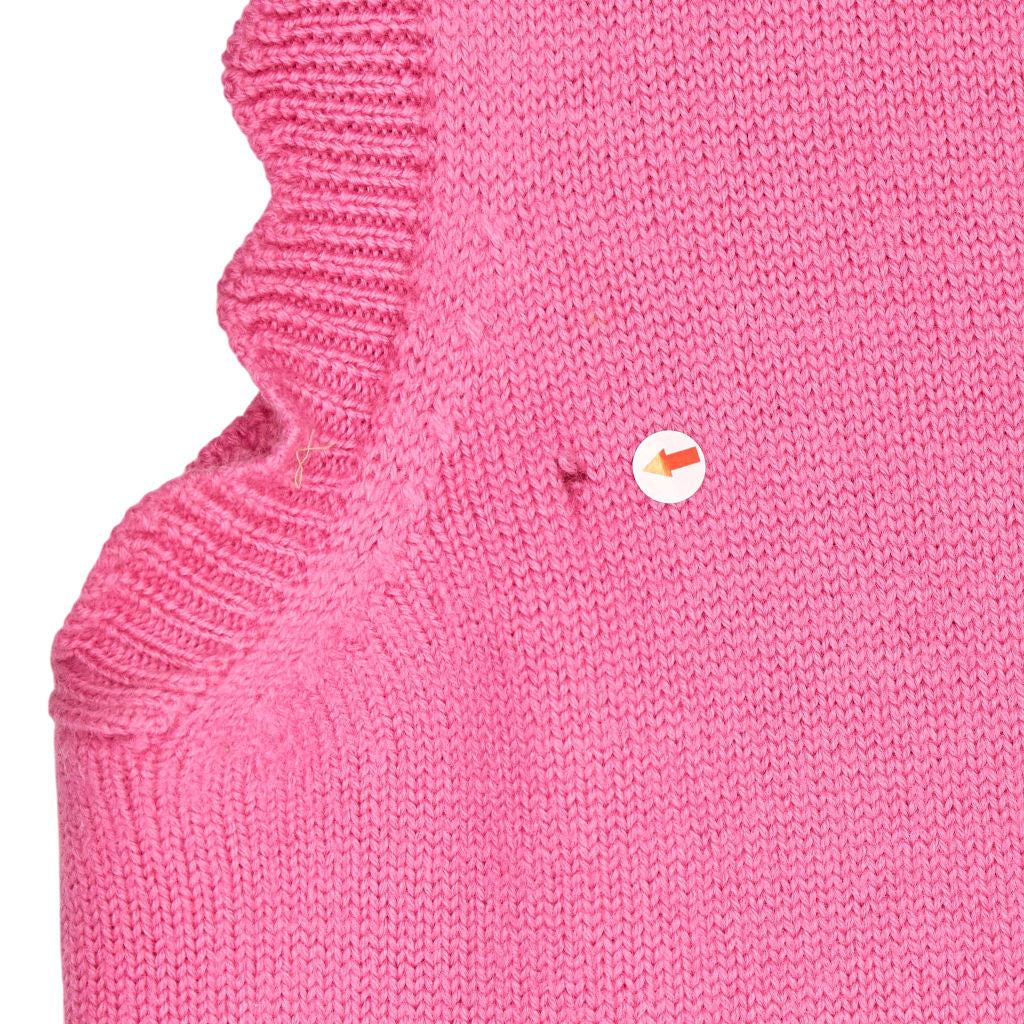 WYSE Pink Scallop Merino Wool Tank