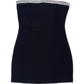 Pull & Bear Black Strapless Mini Dress
