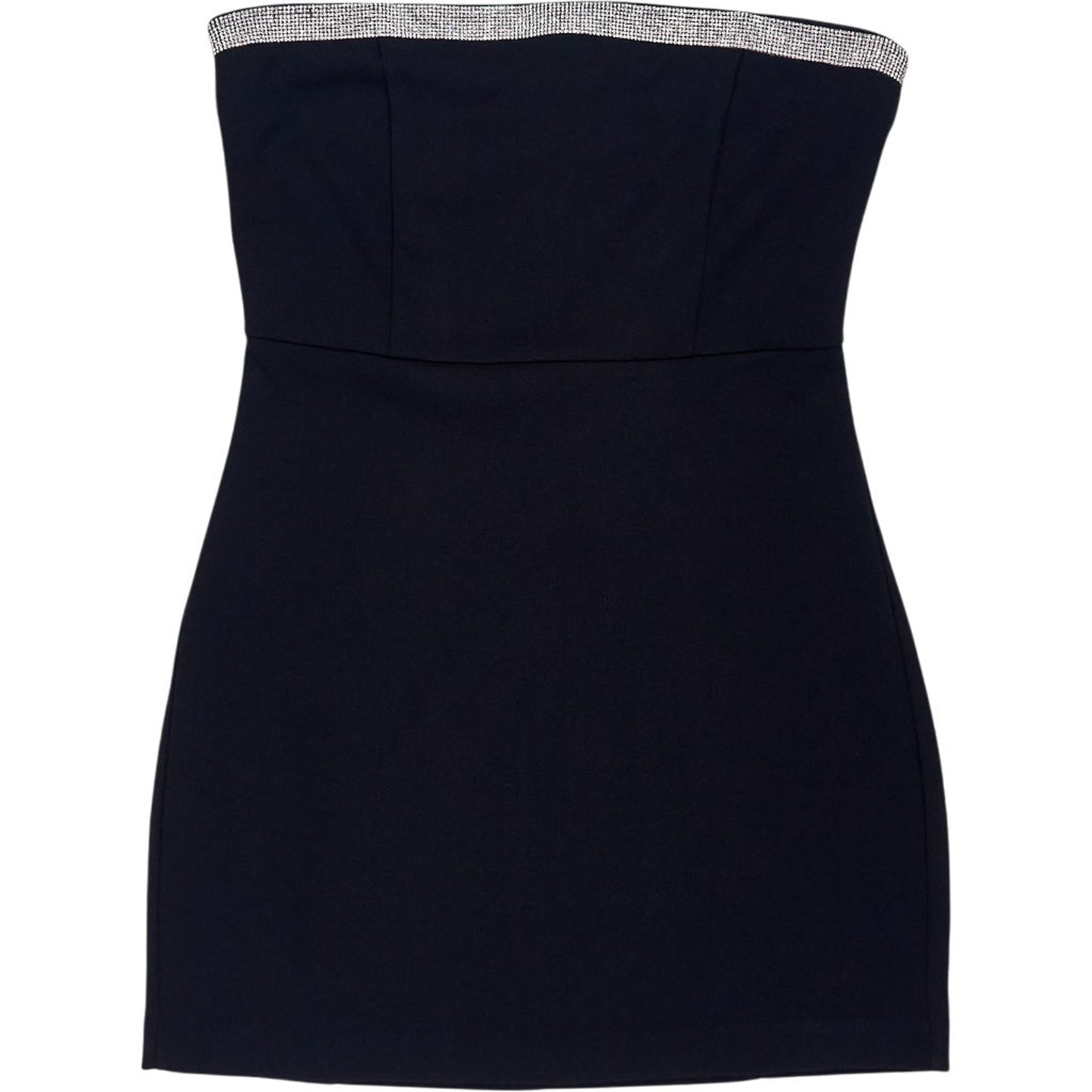 Pull & Bear Black Strapless Mini Dress