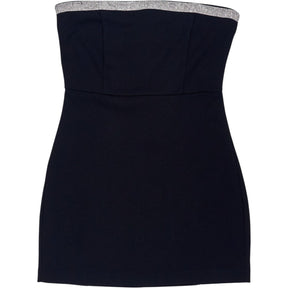 Pull & Bear Black Strapless Mini Dress