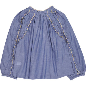 Bonté Chambrey Blue Fleur Top
