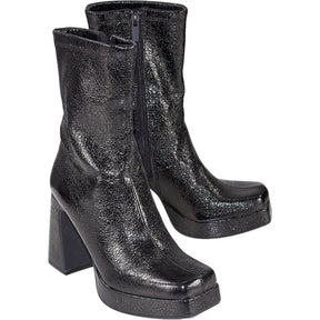 Pull & Bear Black Platform Boots