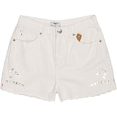 Suncoo White Cotton Short Barry Shorts