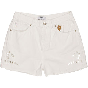 Suncoo White Cotton Short Barry Shorts