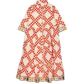 Bonté Poppy Red Checkered Koko Dress
