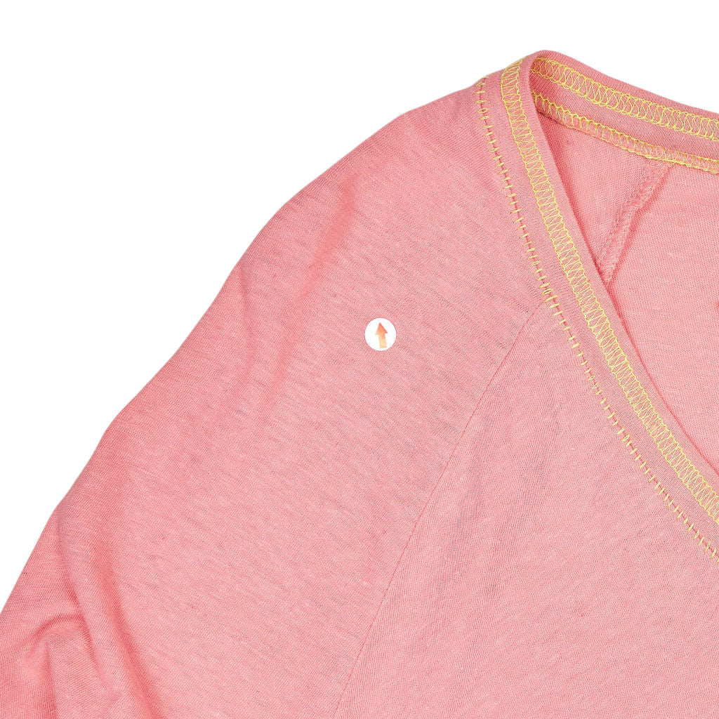 Hush Pink Contrast Stitch Jersey Top