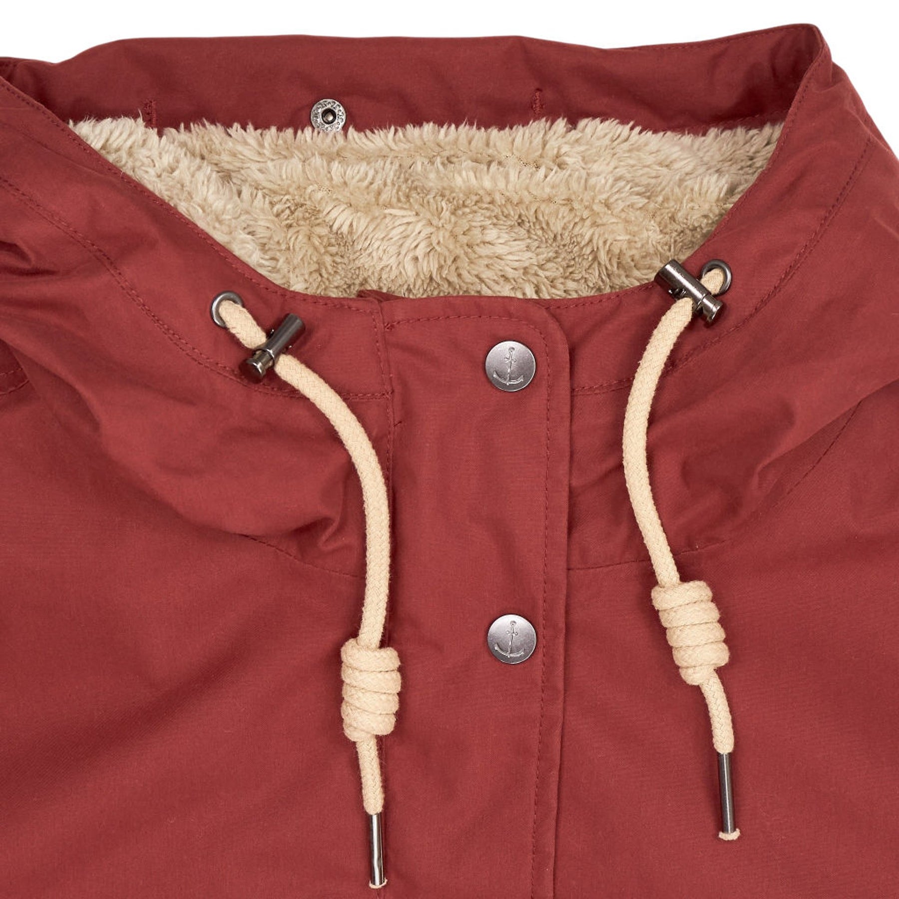 Seasalt Cornwall Red Hooded Rain Coat