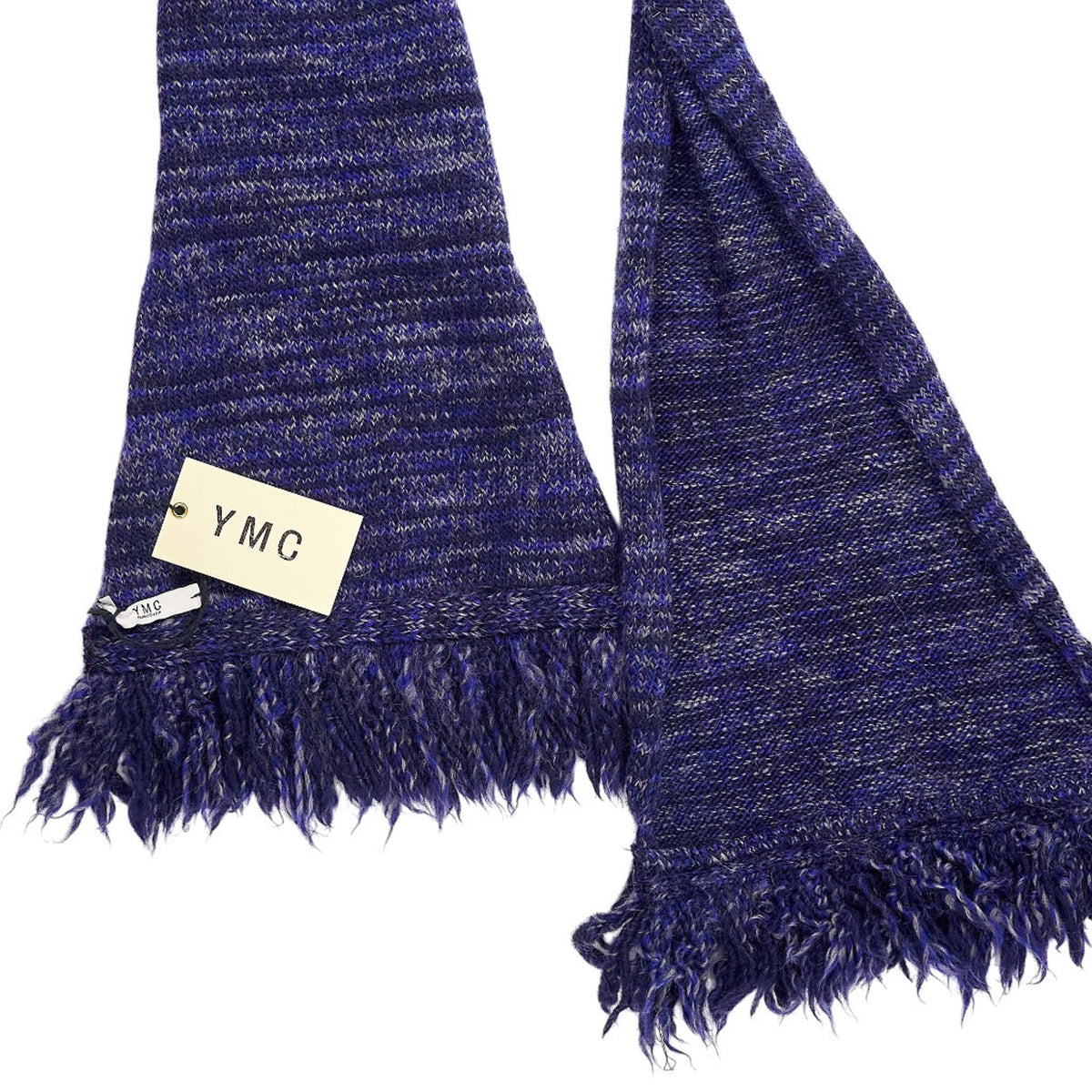 YMC Blue Knit Scarf