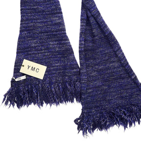 YMC Blue Knit Scarf