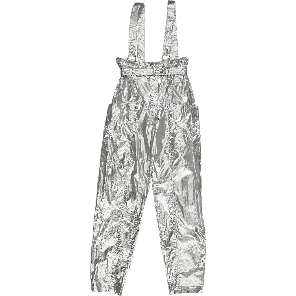 Isabel Marant Silver Metallic Trousers