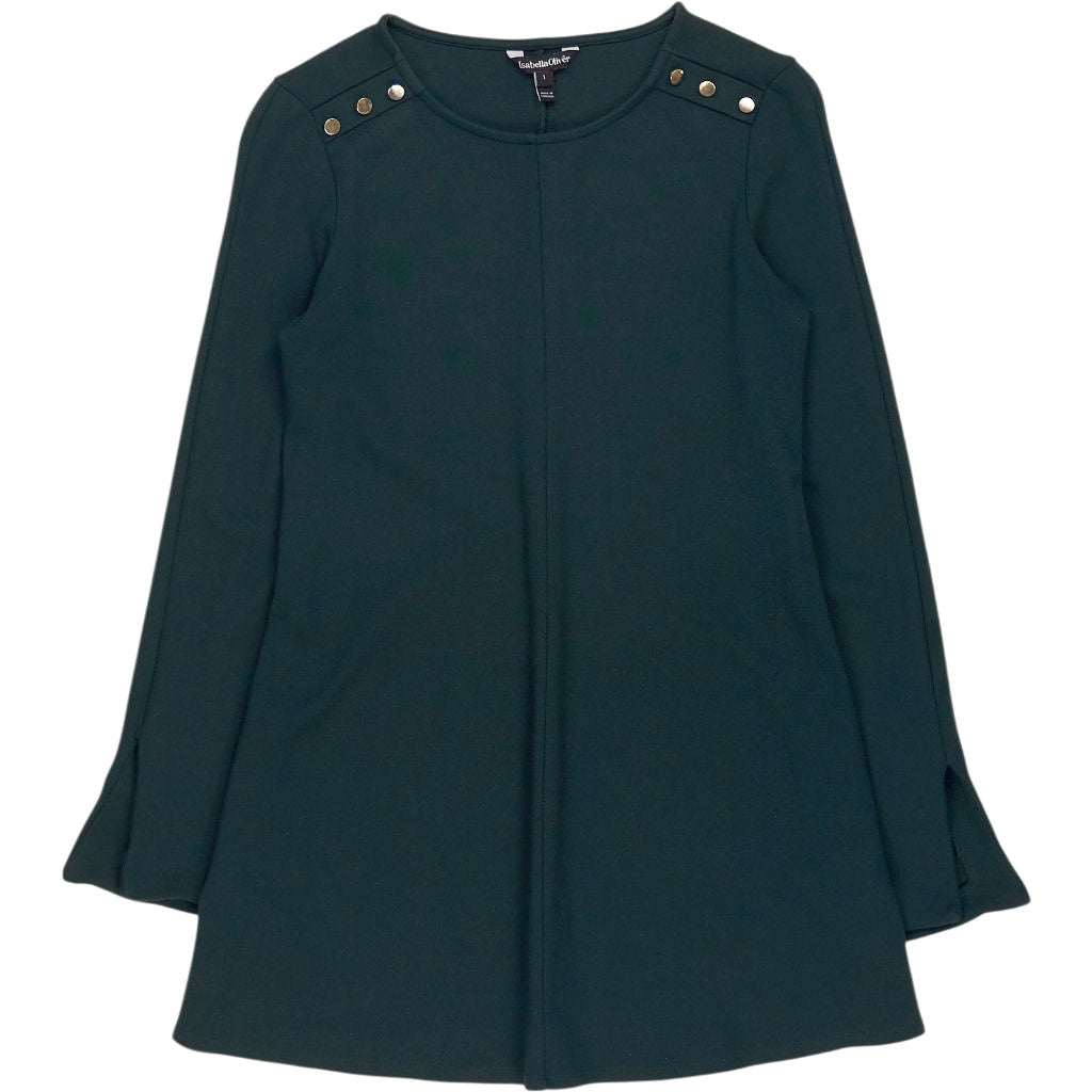 Isabella Oliver Green Button Detailed Tunic Top