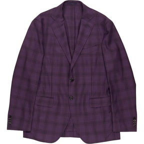 Scabal Purple Check Suit