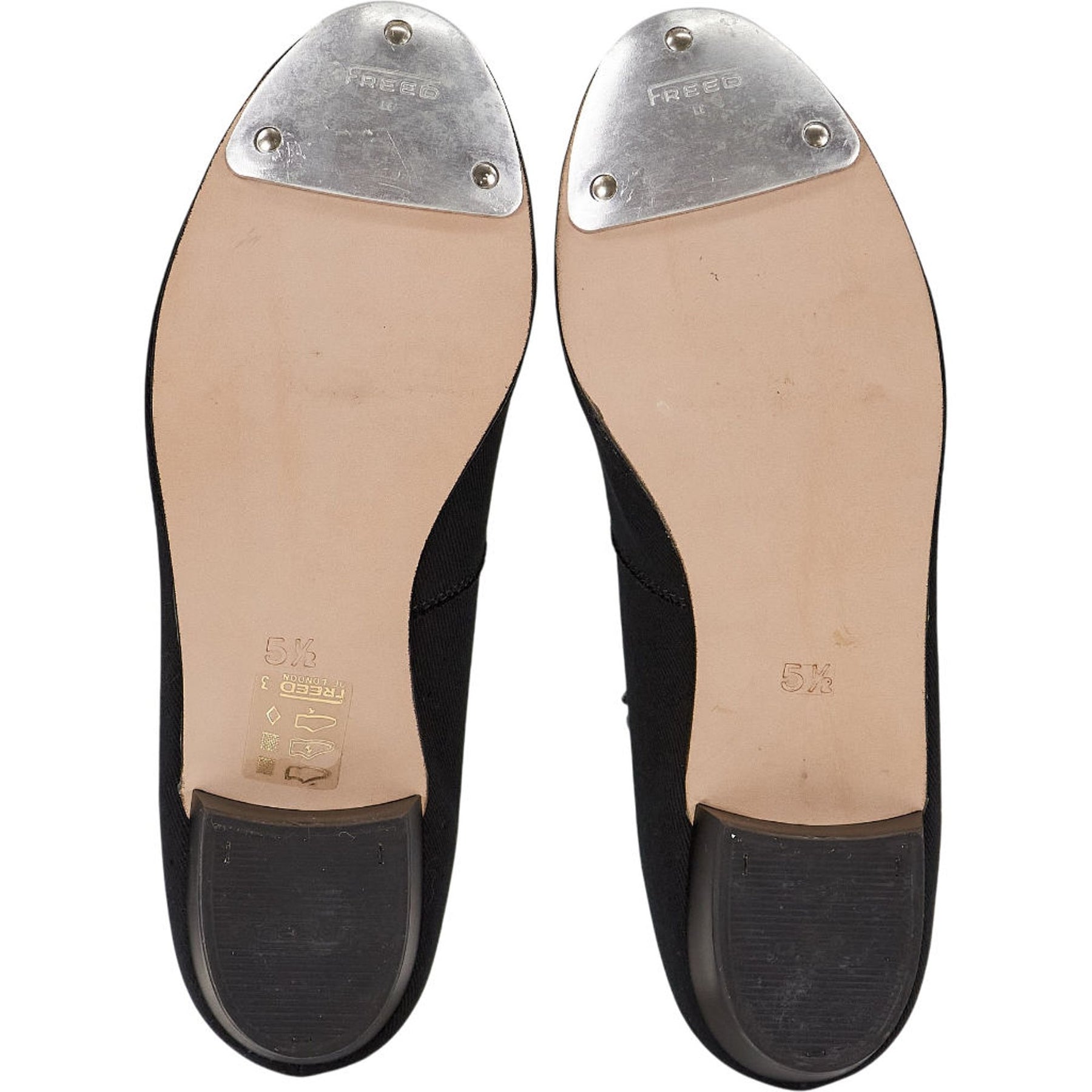 Freed Black Canvas Tap Shoes