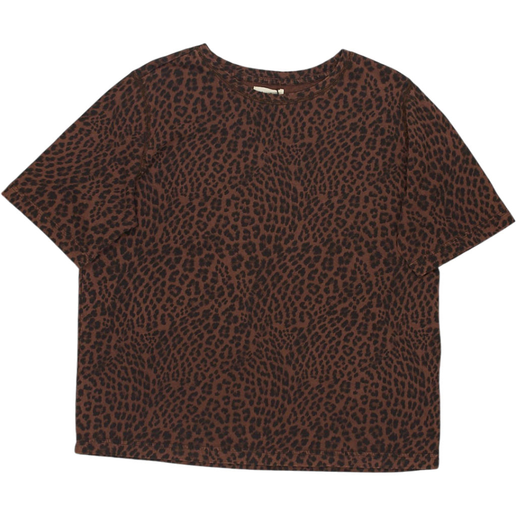 Hush Brown Leopard Oversized Tee